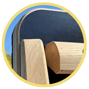 Handlicher Gebrauch durch beidseitige Griffleiste